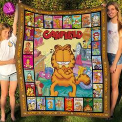 Movie Funny Garfield Fleece Sherpa Blanket Perfect And Unique Gifts For Family On Christmas Holiday