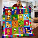 garfield i hate mondays quilt blanket 0