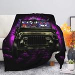 gengar pokemon ghost halloween moonlight jeep funny premium blanket 0