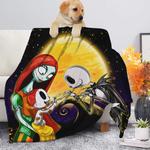 jack skellington and sally family premium blanket 0