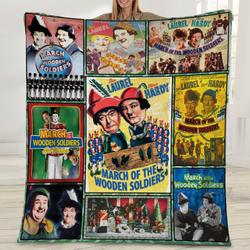Movie March Of The Wooden Soldiers Babes In Toyland Chrismtas Fleece Sherpa Blanket Perfect Gifts For Family On Christmas