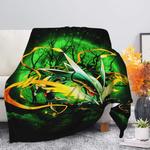 mega x rayquaza moonlight premium blanket 0