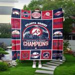 mlb atlanta braves world series champions 2021 quilt blanket 0