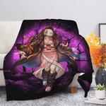 nezuko demon slayer moonlight premium blanket 0