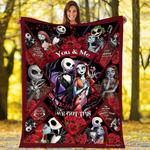 nightmare before christmas jack skellington sally quilt blanket 0