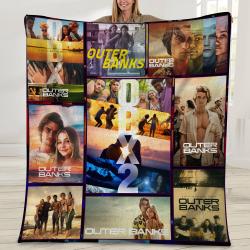 Movie Outer Banks Season 2 Pogue Life Movie Fan Fleece Sherpa Blanket Perfect Gifts For Family On Christmas
