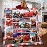 personalized birthday cars lightning mcqueen gifts for kids quilt blanket 0