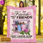 personalized breast cancer friends blanket 0