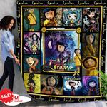 personalized coraline movie quilt blanket 0