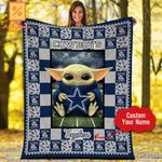 personalized custom name dallas american football team blanket 0