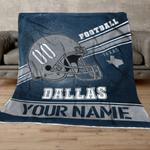 personalized dallas football blanket 0
