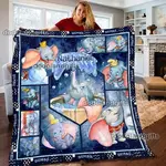 personalized disney dumbo birthday gifts blanket quilt 0