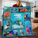 personalized disney finding nemo sherpa blanket gift for kids 0