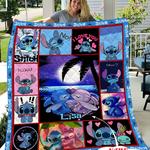 personalized lilo and stitch blanket quilt 0