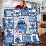 personalized lilo and stitch sherpa blanke christmas gifts for kids 0