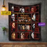 personalized name horror movies blanket 0