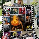 personalized nightmare before christmas quilt blanket 0