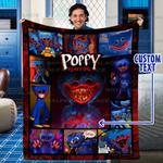 personalized poppy playtime birthday blanket with name 0
