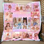 personalized roblox girl birthday quilt blanket 0