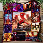 personalized spider man 3d no way home quilt blanket 0