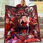 personalized spiderman and mj we got this no way home blanket 0