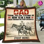 personalized thank you for teaching me blanket 0