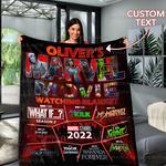 personalized this is marvel movies watching blanket gift for dad 0