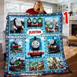 personalized thomas and friends fleece blanket quilt 0
