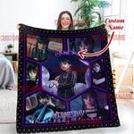 personalized wednesday blanket 0