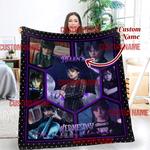 personalized wednesday blanket gift ideas 0