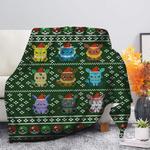 pokemon eevee evolution ugly christmas premium blanket 0