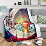 pokemon friends gen 1 love you to the moon galaxy premium blanket 0