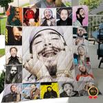 post malone colorful rock music quilt blanket 0