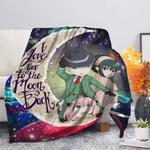 spy x family love you to the moon galaxy premium blanket 0