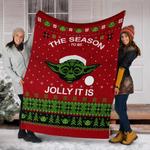 star wars the season to be jolly it is ugly christmas custom blanket home decor 0