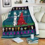 starwars blue christmas blanket amazing gift idea 0