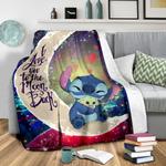 stitch hold baby yoda love you to the moon galaxy premium blanket 0