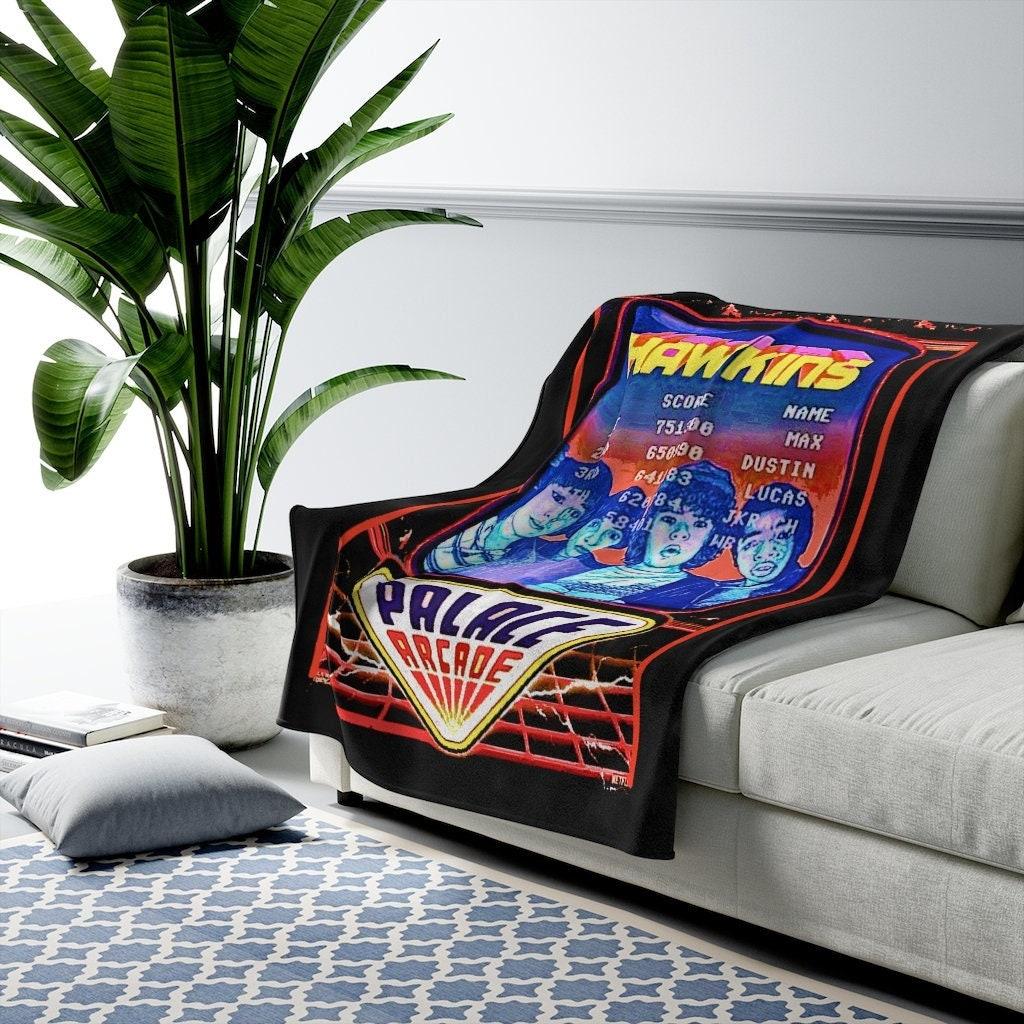 Movie Stranger Things Kids Fleece Sherpa Blanket Perfect And Unique Gifts For Family On Christmas stranger things kids blanket 0