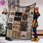 supernatural dean winchester christmas blanket 0