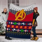 the avenger ugly christmas custom blanket home decor 0