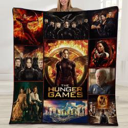 Movie The Hunger Games Movie Fleece Sherpa Blanket Perfect And Unique Gifts For Family On Christmas