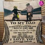 to my dad i learned from you motocross blanket 0