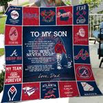 to my son mlb atlanta braves world series champions 2021 quilt blanket 0