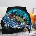 tomioka giyuu demon slayer moonlight premium blanket 0