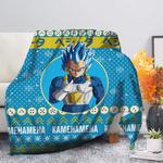 vegeta anime christmas premium blanket 0