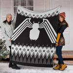 venom ugly christmas custom blanket home decor 0